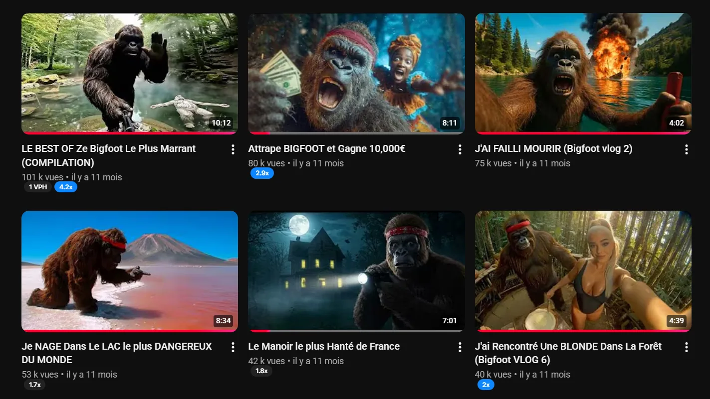Vidéos YouTube long format